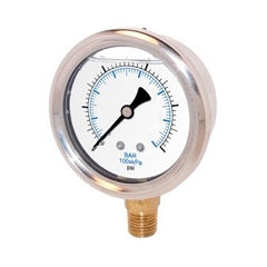 LFSM25-5000 | 2.5" Dial 1/4" Side Mount Port  0 - 5000 psi  Liquid Filled Gauge