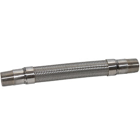 HSS-1518 | 1-1/2"x 18" MPT Extreme Temp Flex Metal Hose with SS Fittings