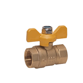 F600-50TH | 1/2" FPT Brass Ball Valve w/T Handle 600 PSI CWP 150 WSP