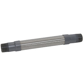 HCS-7518 | 3/4" x 18" MPT Extreme Temp Flex Metal Hose with CS Fittings