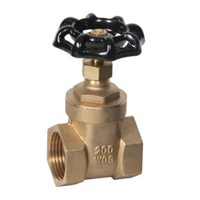 BGV-100 | 1" FPT Brass Gate Valve 200 PSI CWP 150 WSP