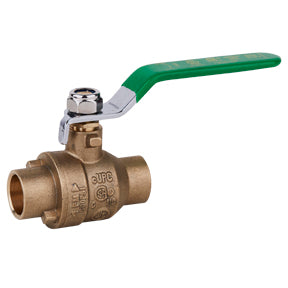 CCB-50NL | 1/2" C x C Lead Free Brass Ball Valve 600 PSI CWP 150 WSP