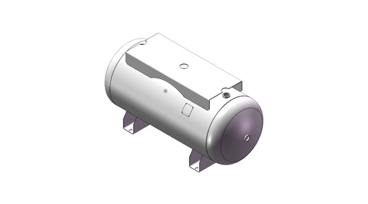 240 Gallon Horizontal Tank at 200 PSI with Legs & Topplate