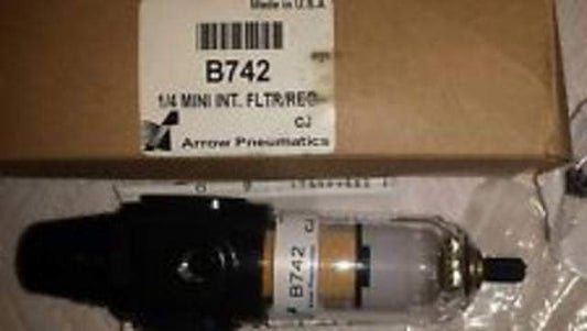 Arrow Pneumatics B742 1/4 MINI INT FLTR/REG(7602) FGB-1-B