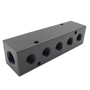 AM38-255 | Manifold 3/8" FPT Inlet X (5) 1/4" FPT Outlets